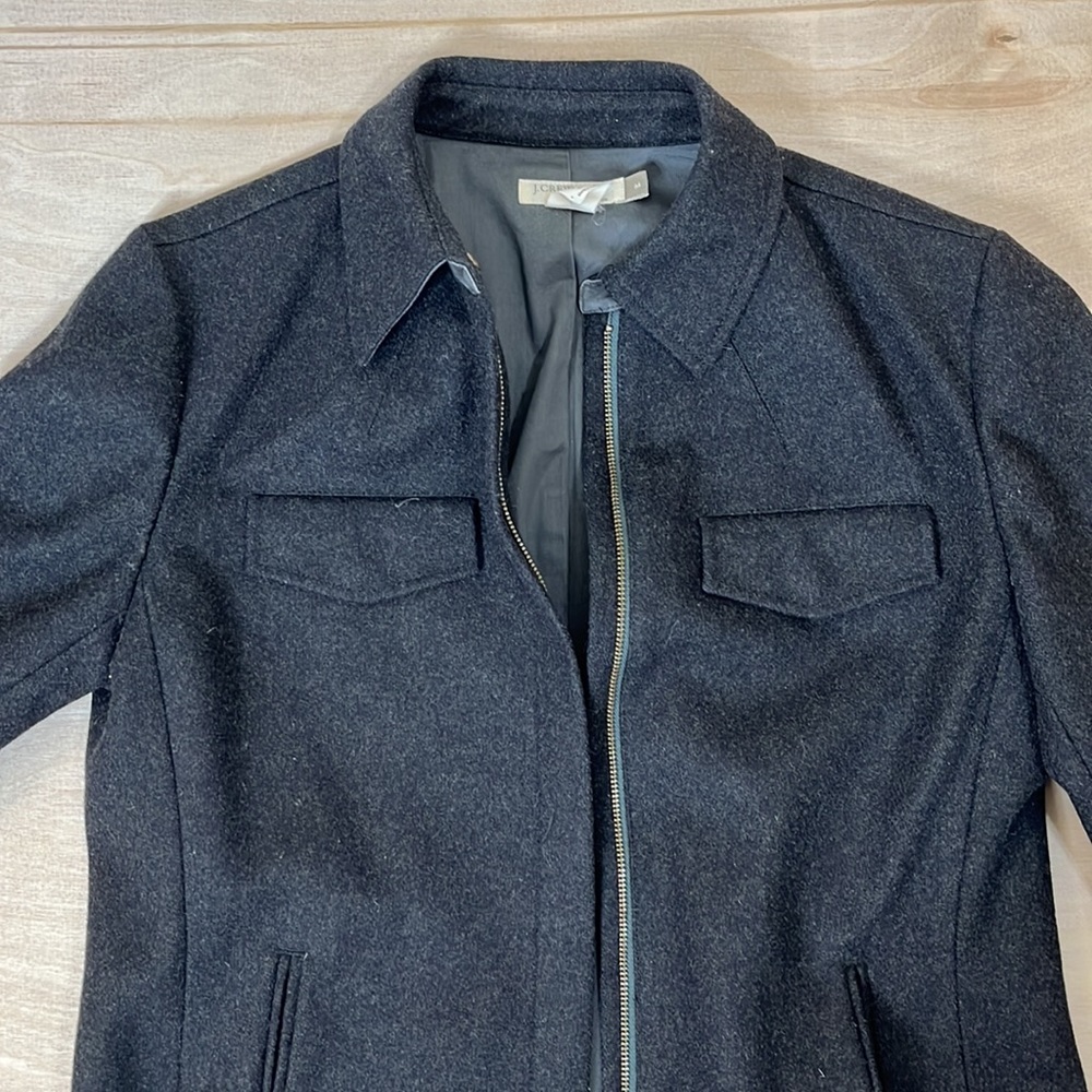 J. Crew Wool Jacket Gray Size Medium